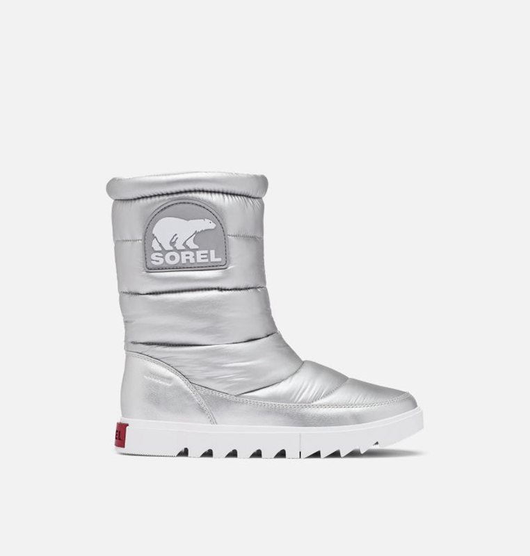 Sorel Kadın Joan Of Arctic™ Next Lite Mid Puffy Kısa - Kar Botu Gümüş - 982-RSWHOY